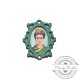 Wooden Pendant Frame Frida Kahlo 28x35mm