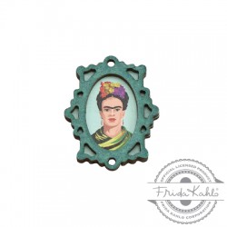 Wooden Pendant Frame Frida Kahlo 28x35mm