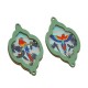 Ciondolo in Legno Pappagallo Cornice 34x60mm (2pz/Set)