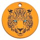 Pendente in Legno Rotondo Leopardo 32mm