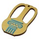 Pendentif en bois en Forme de vase grec avec Colonne Touristique 37 x 60 mm