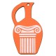 Ξύλινο Μοτίφ Στάμνα Αγγείο Κίονας 34x60mm
