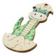 Wooden Pendant Dinosaur Egg 36x68mm