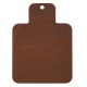 Wooden Pendant Square with Flower & Leaf 38x52mm