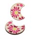 Conector de Madera Flor Semicirculo 23x20mm