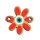Connecteur en bois en Forme de Marguerite avec œil Maléfique 17 mm