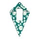 Ciondolo in Legno a Forma di Rombo 38X45 mm + 36X18 mm (2 Pezzi/Set)