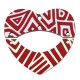 Ciondolo in Legno a Forma di Cuore 45X42 mm (2 Pezzi/Set)