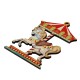 Wooden Pendant Carousel Horse 56x76mm