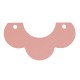 Wooden Pendant Geometric Irregular with 2 Holes 36x20mm