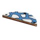 Colgante de Madera Semiredondo con 3 Agujeros 40x16mm