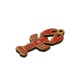 Ciondolo in Legno a Forma di Aragosta con Cuore 17X33 mm