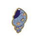 Wooden Pendant Shell with Heart 22x34mm