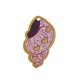 Pendentif en bois Coquillage avec cœur 22 x 34 mm