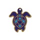 Pendentif en bois Tortue de mer 32 mm