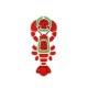 Pendentif en bois Homard 70 x 31 mm