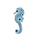 Pendentif en bois en Forme D'Hippocampe 28 x 70 mm