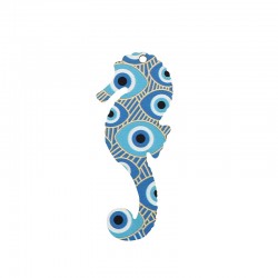 Pendentif en bois en Forme D'Hippocampe 28 x 70 mm
