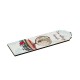 Marque-Page en bois « Καλύτερος Δάσκαλος » avec Livre et Globe Terrestre 40 x 150 mm