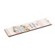 Marcapáginas de Madera «Καλύτερη Δασκάλα» con Libros y Rosas 40 x 150 mm