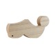 Wooden Decorative Greek Rustic Shoe 150x80mm/20mm Ø4mm
