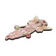 Wooden Pendant Fairy with Rose Flowers 44x80mm