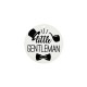 Wooden Pendant Round "little GENTLEMAN" 50mm