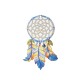Ξύλινο Μοτίφ Ονειροπαγίδα 48x75mm