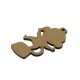 Wooden Pendant Monkey 36x59mm