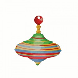 Colgante de Madera Spinner 63 x 68 mm