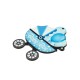 Wooden Pendant Stroller "Baby Boy" with Balloons 69x80mm