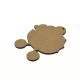 Ciondolo in Legno Passeggino Baby Boy con Palloncini 69X80 mm