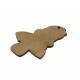Wooden Pendant Girl with Mushroom 52x71mm