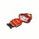 Colgante de Madera «Niño Bombero» 38 x 72 mm