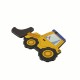 Colgante de Madera Tractor 80 x 49 mm