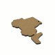 Colgante de Madera Tractor 80 x 49 mm