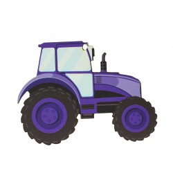 Pendentif en bois Tracteur 80 x 60 mm