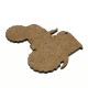 Wooden Pendant Tractor 80x60mm