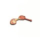 Pendentif en bois miel 38 x 52 mm et Beignet 50 x 38 mm (2 Pièces/Set)