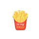 Pendentif en bois Ketchup 27 x 48 mm et Frites 32 x 42 mm (2 Pièces/Set)