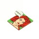 Pendentif en bois Homme 42 x 40 mm et Femme 46 x 40 mm (2 Pièces/Set)