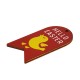 Wooden Pendant Tag with Bird 44x79mm