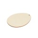 Uovo Pendente in Legno Καλό Πάσχα Νονά Νονός con Fiore 64X88 mm