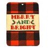 Plaid Rouge/Noir/Vert/Naturel