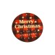 Pendentif rond en bois « Christmas » Étoiles 60 mm