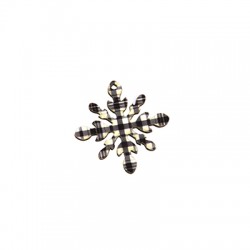 Pendentif en bois « Snowflake » 34 mm