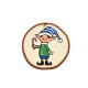 Colgante de Metacrilato Redondo Motivo Navideño 54mm