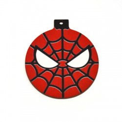 Wooden Pendant Christmas Ball with Spider 59mm