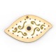 Pendentif en bois œil Maléfique 80 x 45 mm