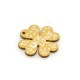 Pendentif en bois Trèfle à Quatre Feuilles « LUCK LOVE » 30 mm